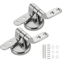 Coppia di cerniere per sedile wc in cromo massiccio con elementi