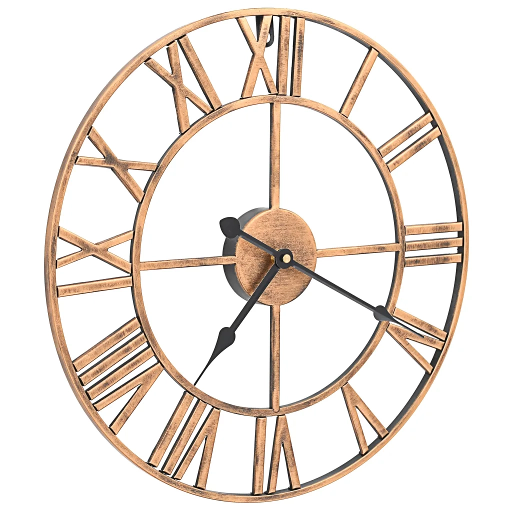 Orologio da Parete in Metallo 40 cm Doratocod mxl 80562
