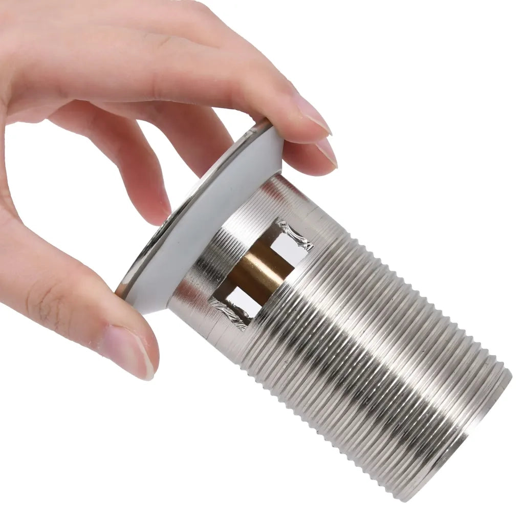 Scarico a Pressione Funzione Troppopieno Argento 6,4x6,4x9,1 cm CFW5930666