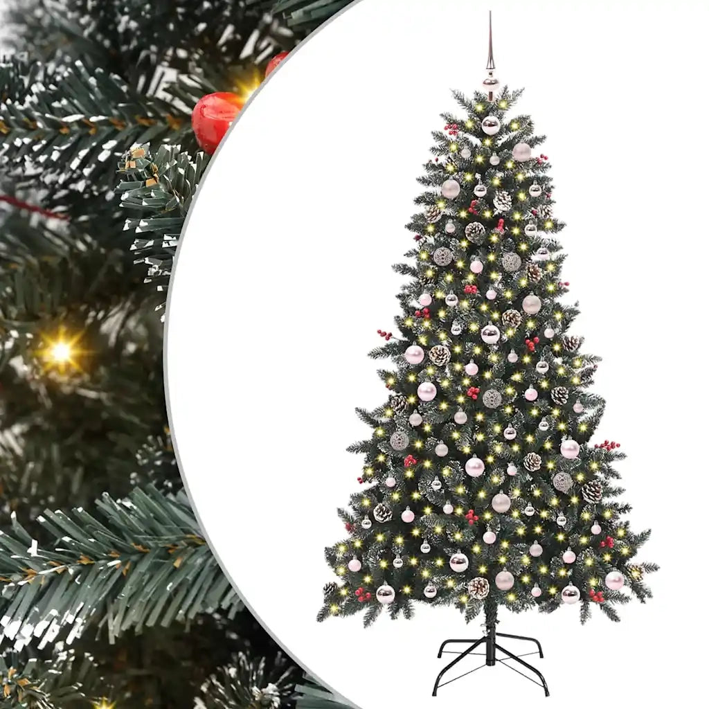 Albero di Natale artificiale con 300 LED Verde 180 cm 3395882