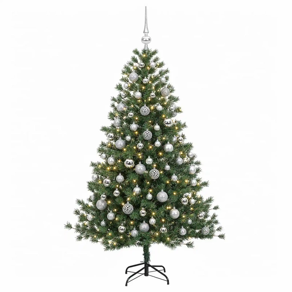 Albero di Natale artificiale con palline 240 cm 300 LED 3466907