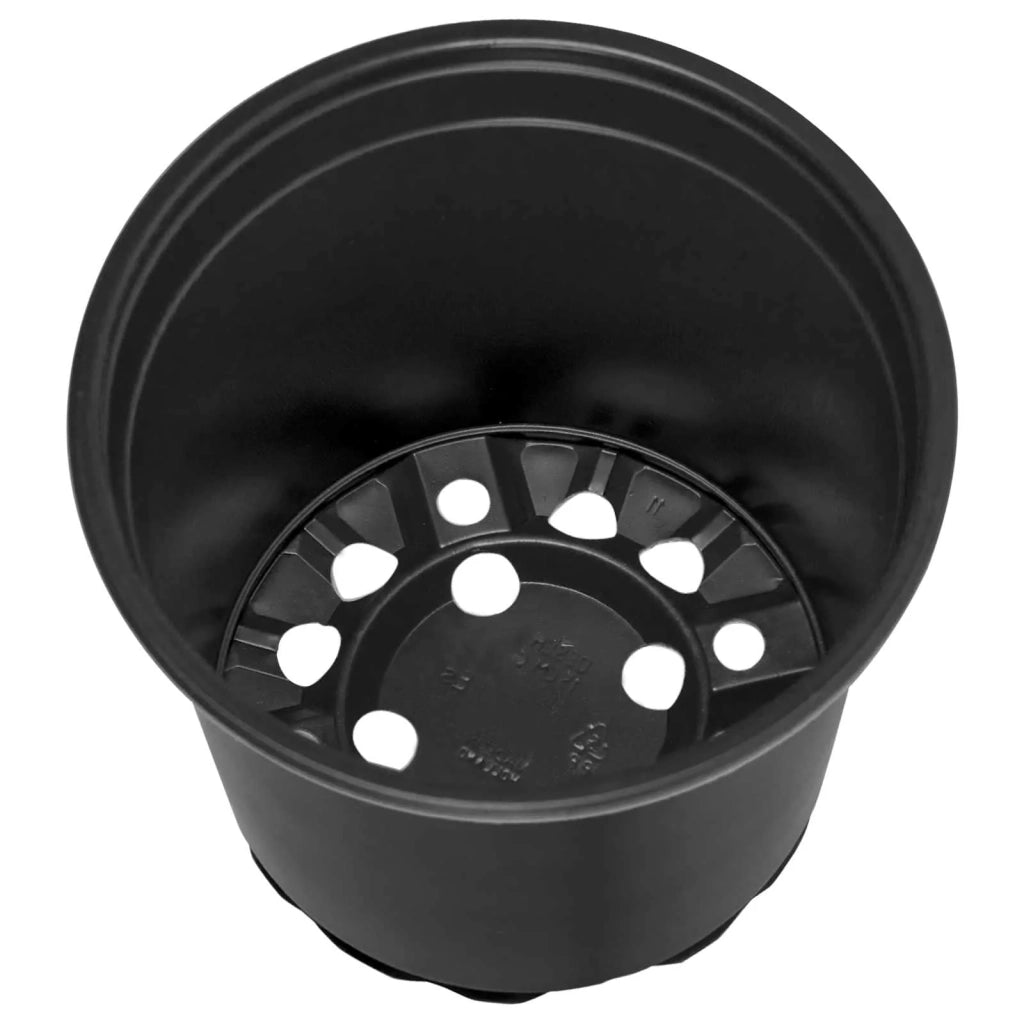 Set di 50 vasi cilindrici per fiori 15 x 15 x 13 cm leggeri design moderno plastica nera 02_0059665