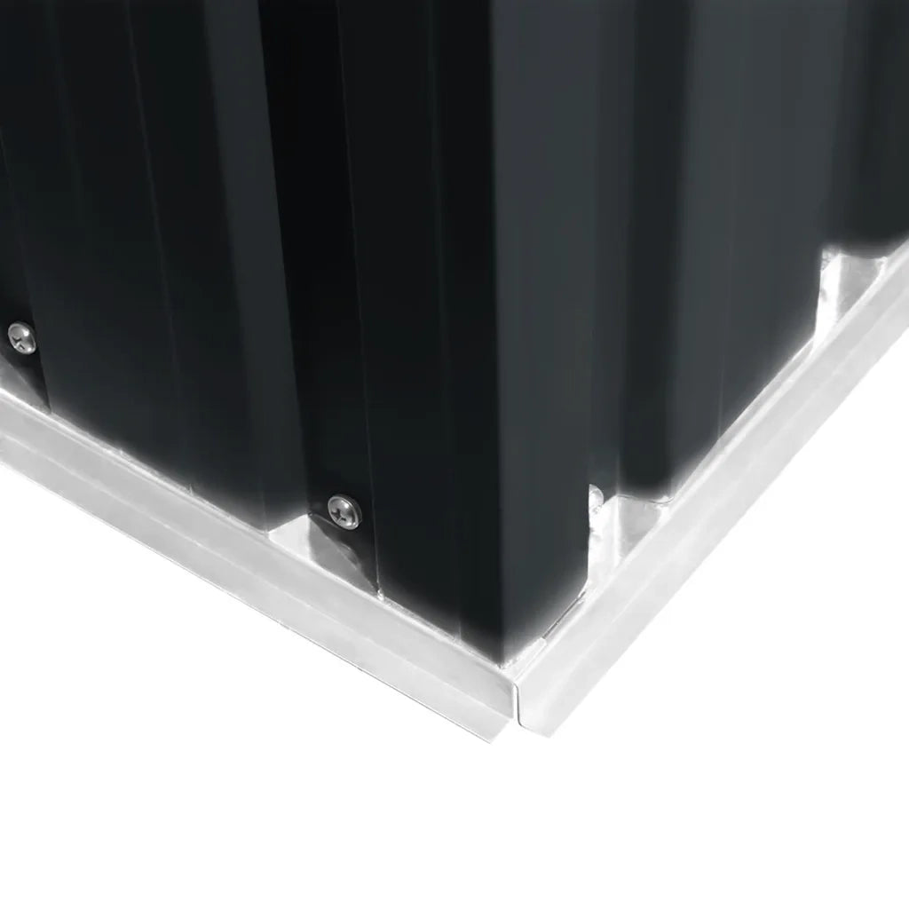 Casetta da Giardino 257x298x178 cm in Metallo Antracite 143342