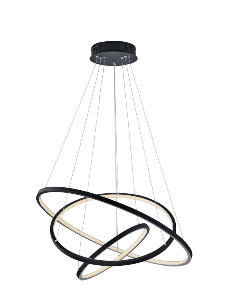 Lampada a sospensione LED Trio Aaron Ø80 antracite