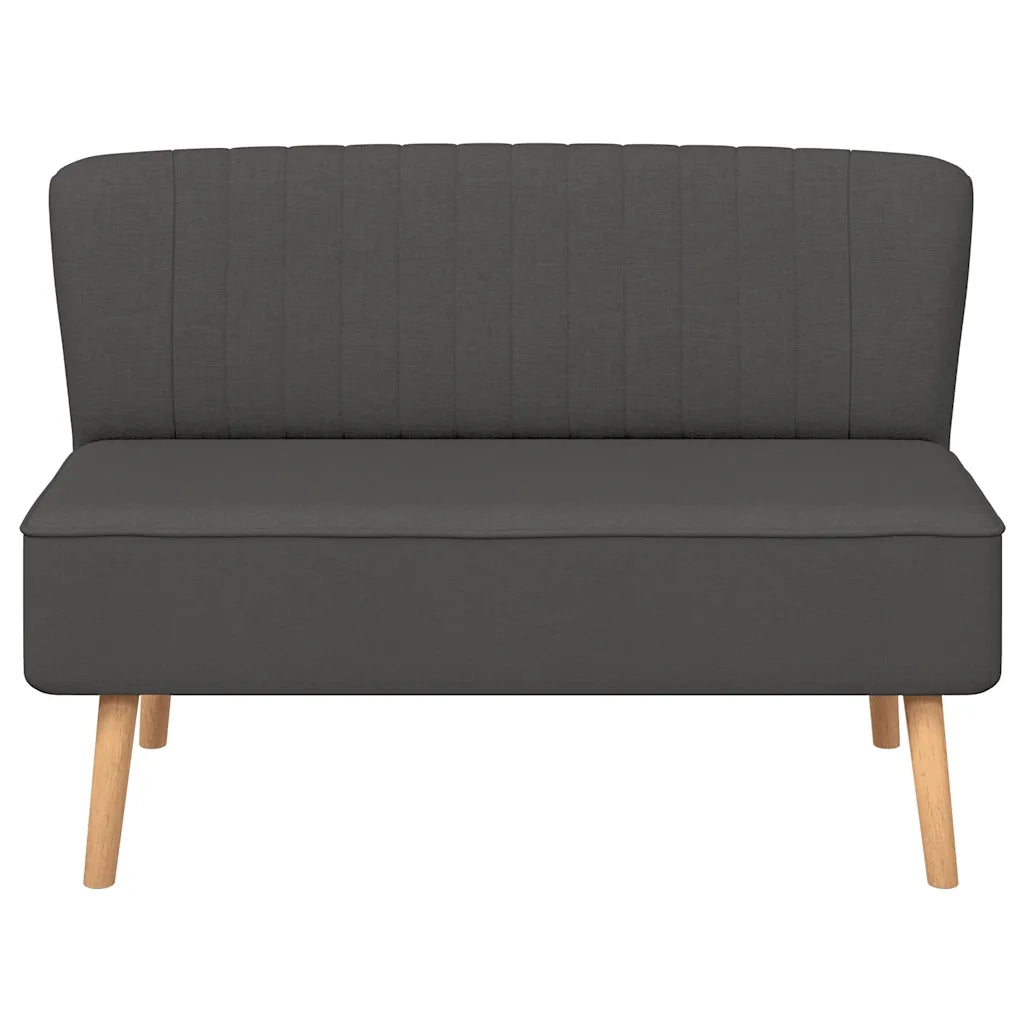 Divano-Sofa-Divanetto in Tessuto 117x55,5x77 cm Grigio Scuro