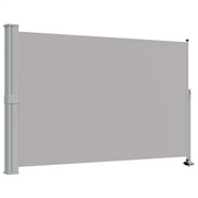 Tenda da Sole | Tenda parasole Laterale Retrattile 160 x 300 cm Grigia