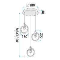 Lampada Led Lhj093-3cp Gold