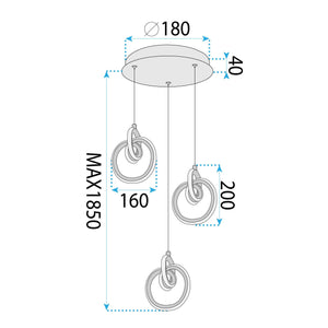 Lampada Led Lhj093-3cp Gold