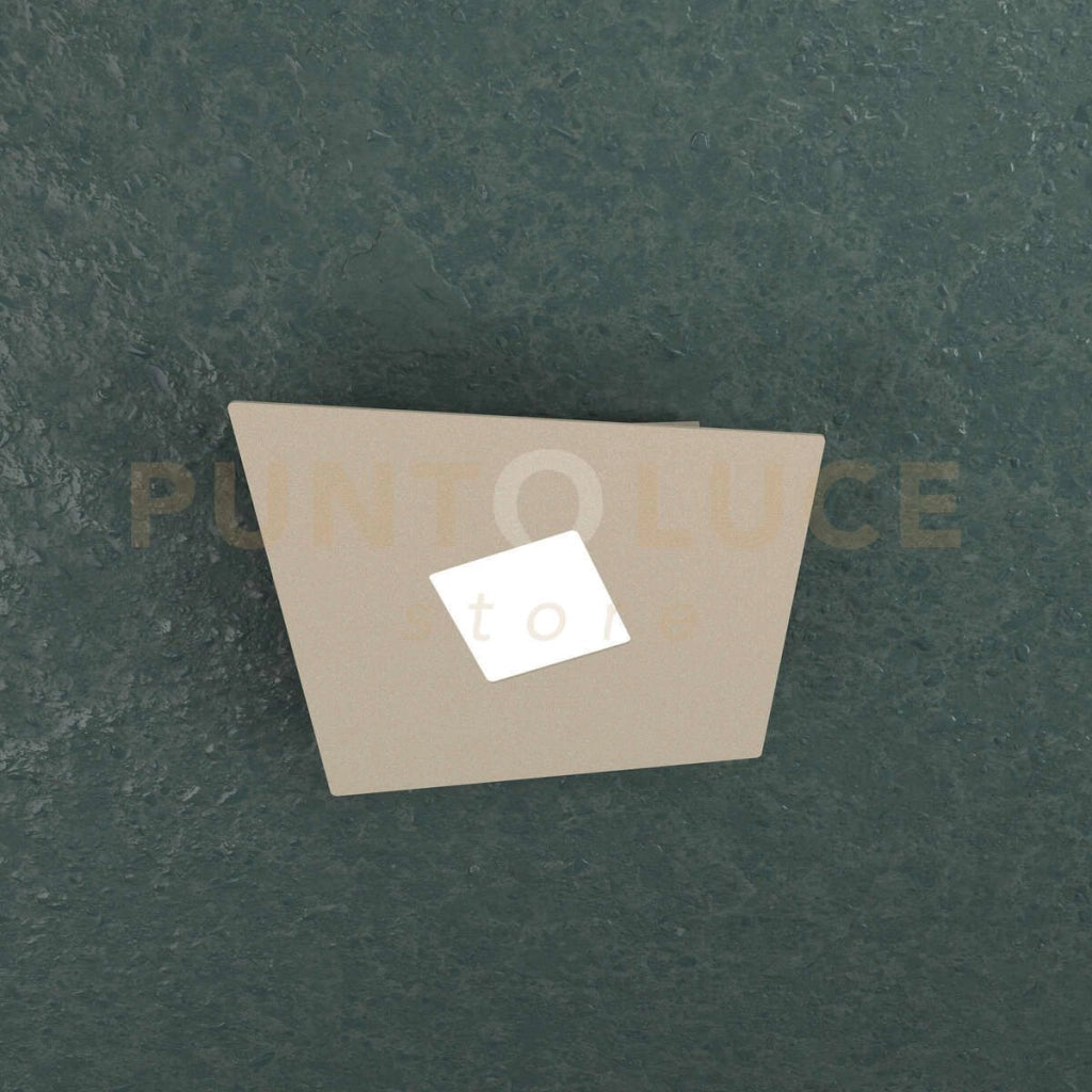 NOTE APPLIQUE PLAFONIERA 1 LUCE ATTACCO GX53 SABBIA