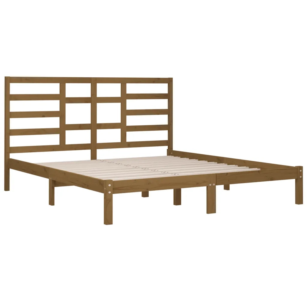 Giroletto senza Materaso Ambra in Legno Massello 200x200 cm