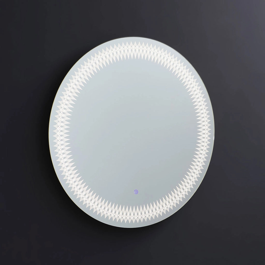 Specchio rotondo 80 cm con led integrato