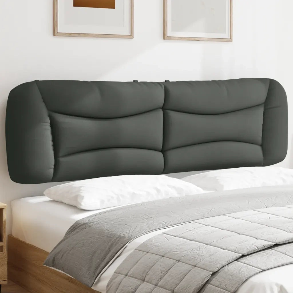 Cuscino Testiera Hvar Grigio Scuro 193 cm in Tessuto 374634