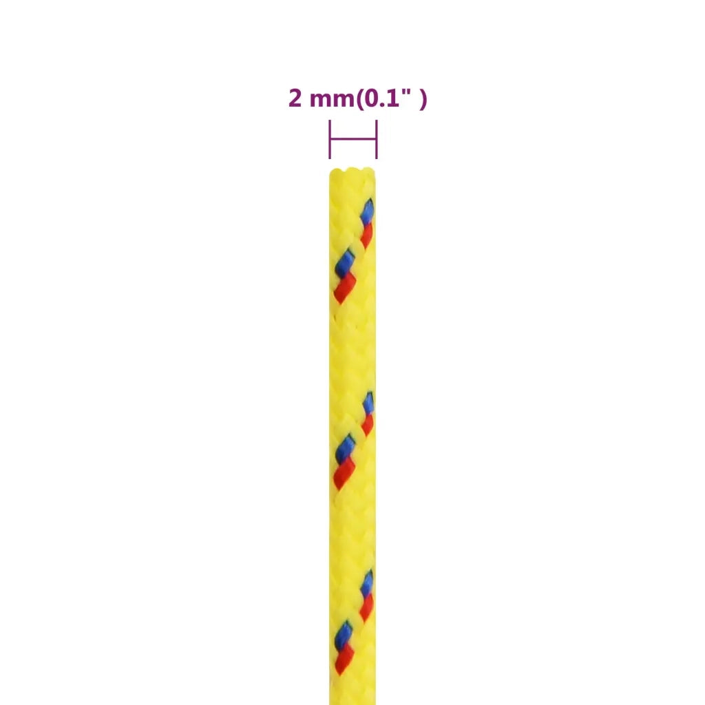 Corda per barca Gialla 2 mm 100 m in Polipropilene 152584