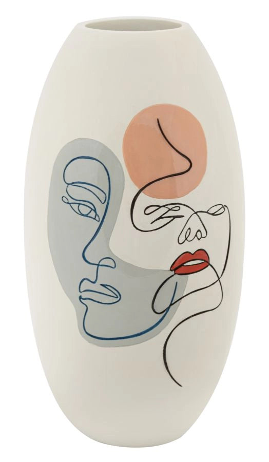 Vaso 20,5x38x20,5 cm in Poliresina Multicolor