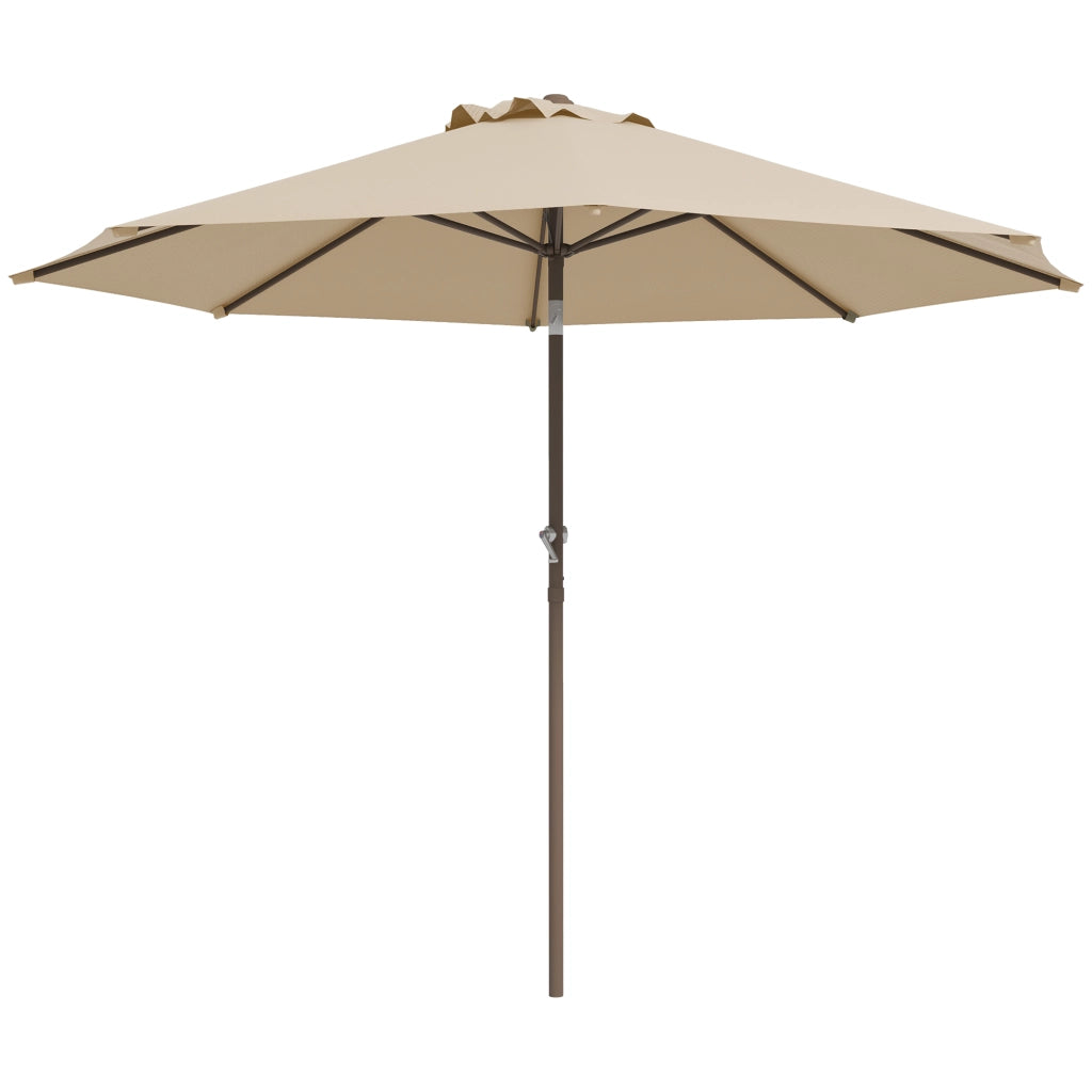 Ombrellone da giardino ¨C zephmum ¨C grigio metallo 263 cm ?