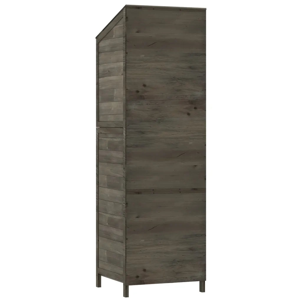Capanno Giardino Antracite 55x52x174,5 cm Legno Massello Abete CFW5597315