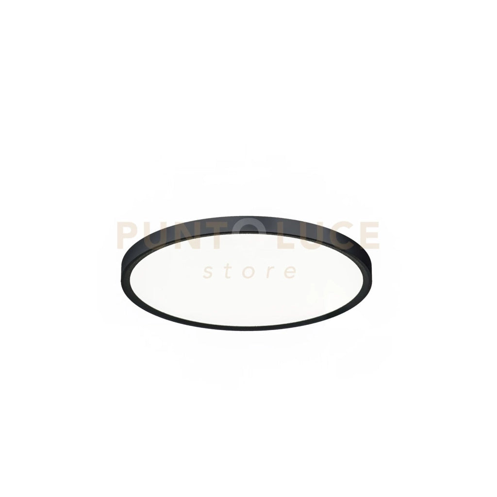 GPL323- PLAFONIERA D.30CM 3000-4000-6000K 2300-2400-2450LM 24W NERO OPACO