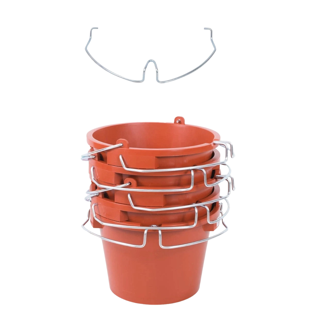 Secchio supporto porta attrezzi manico in acciaio 27 lt. utensili