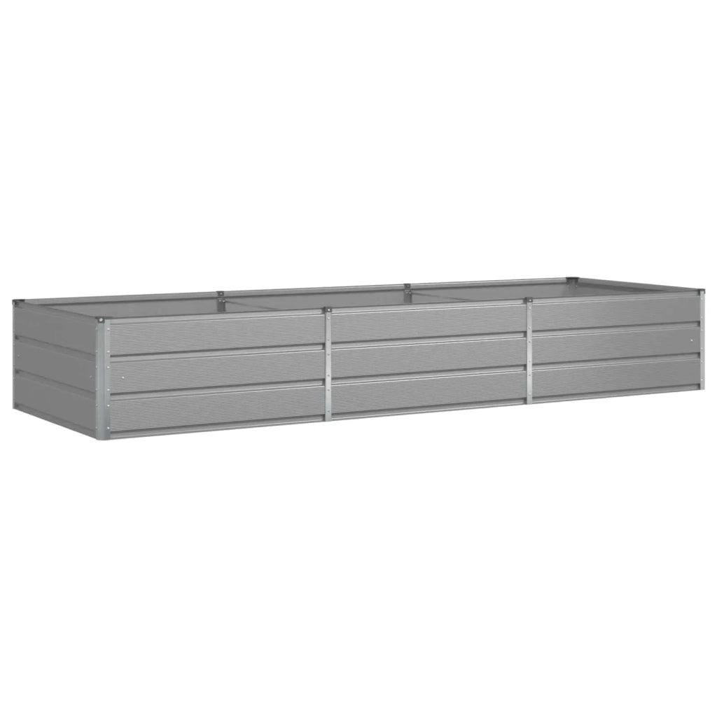 Fioriera | Cassetta per fiori | Vaso Grigio chiaro 290 x 100 x 45 cm Acciaio zincato