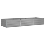 Fioriera | Cassetta per fiori | Vaso Grigio chiaro 290 x 100 x 45 cm Acciaio zincato