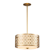 Lampada a sospensione Elstead Ziggy oro laccato 2xE27