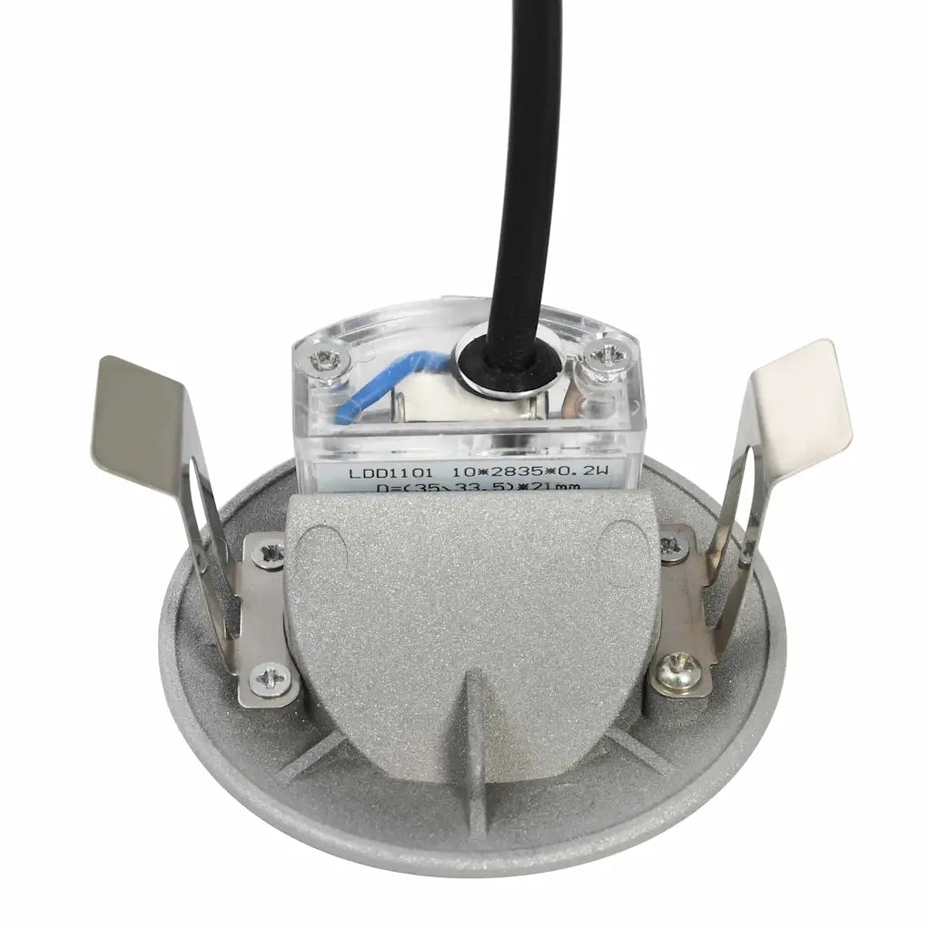 Lampade da Parete da Esterno a LED 6 pz 2 W Argento Rotonde 45655