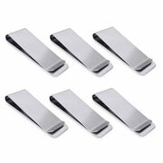 Portafoglio con Design Minimalista - Acciaio Inox - Contenitore per Denaro e Carte - Sottile e Robusto - Capacità 15 Banconote - 6 Unità - Chiusura in Acciaio Inox