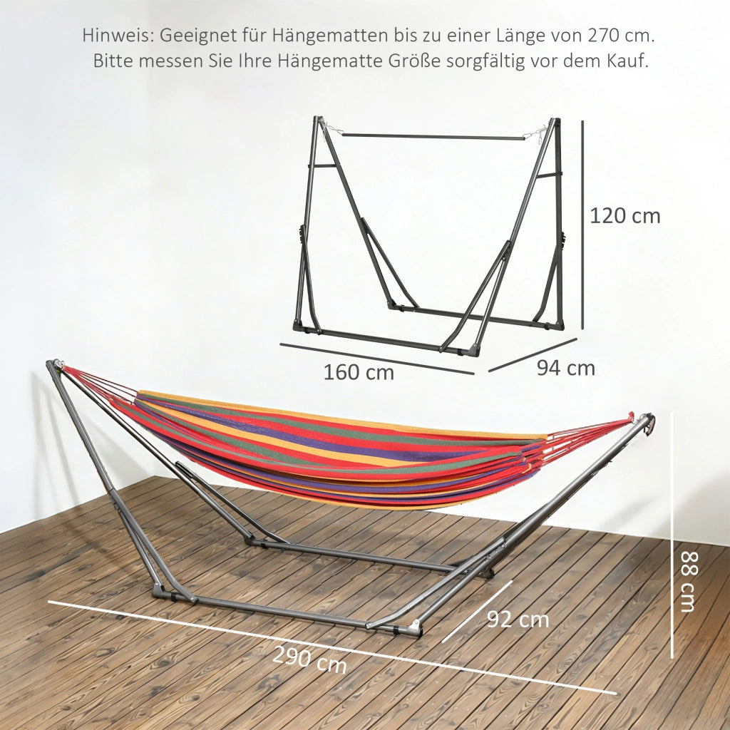 Supporto amaca 2 in 1 impermeabile asciugatrice 290 cm x 92 cm x 88 cm nero