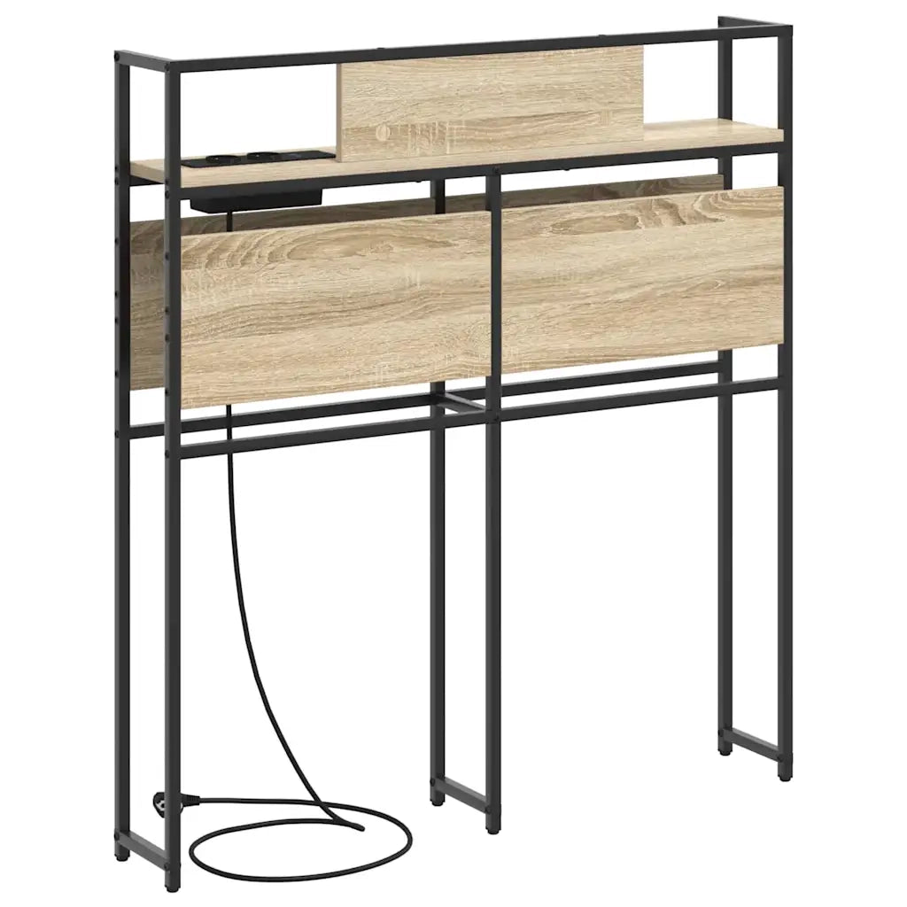 vidaXL Testata contenitore rovere sonoma 75 cm Legno multistrato