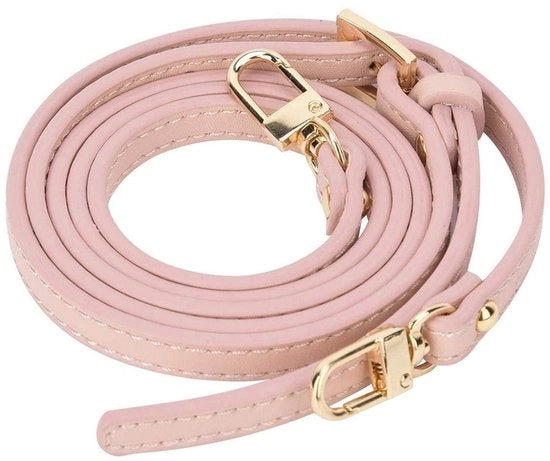 Tasriem in Loro Pelle con Attacco a Pistola - Cinturino Regolabile con Spalla - Accessorio DIY - Rosa - 107~125cm di Lunghezza