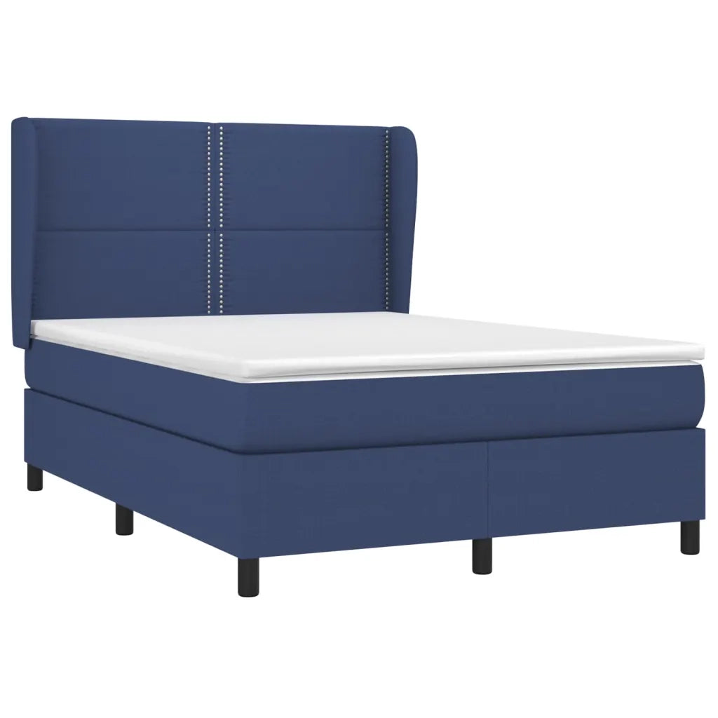 Giroletto a Molle con Materasso Blu 140x200 cm in Tessuto 3127891