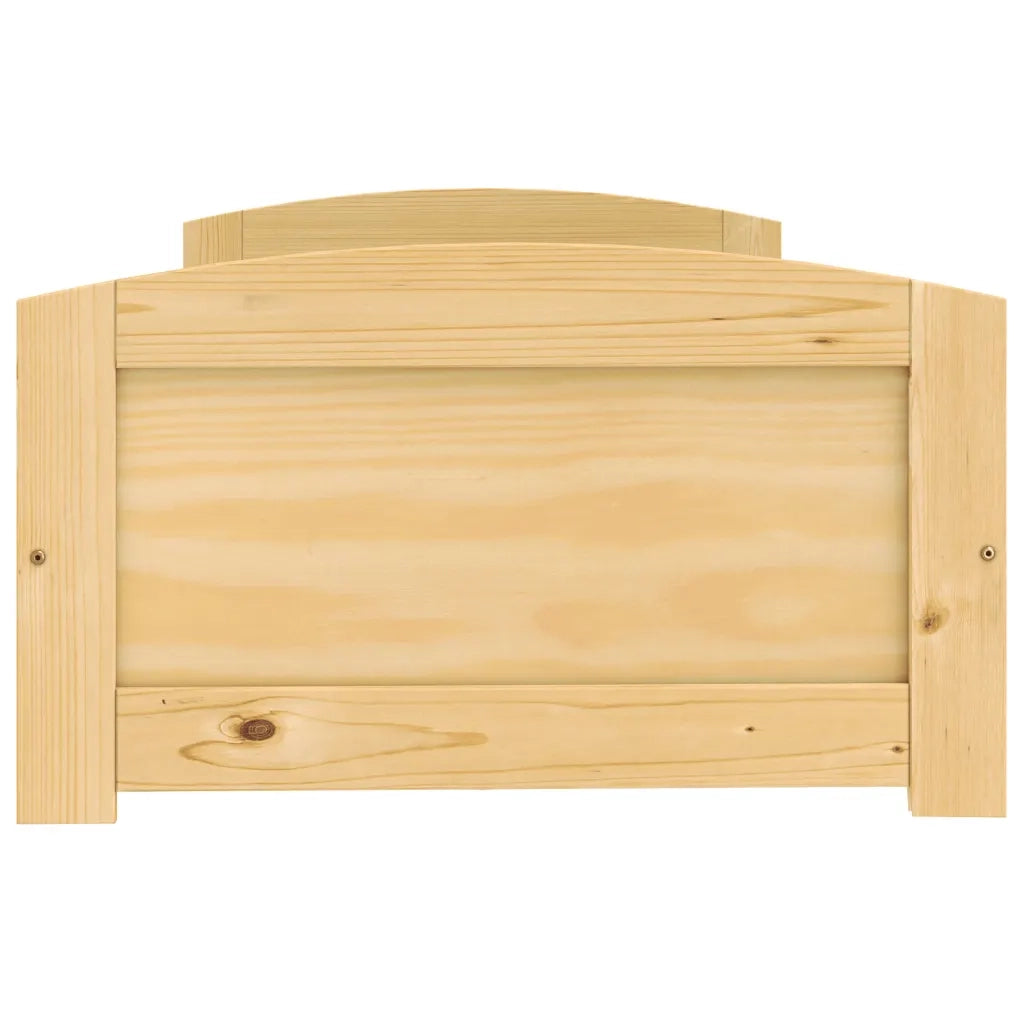 Dormeuse 2 Cassetti 90x200 cm Legno Massello Pino IRUN 3185207