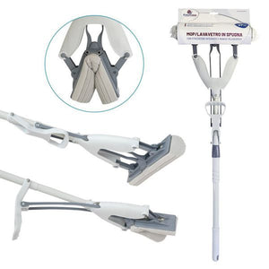 MOP / LAVAVETRO 27CM IN SPUGNA CON STRIZZATORE.