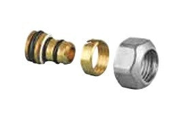 Adattatore Multistrato 16X2,25 + Dado Cromo  - Arte Clima