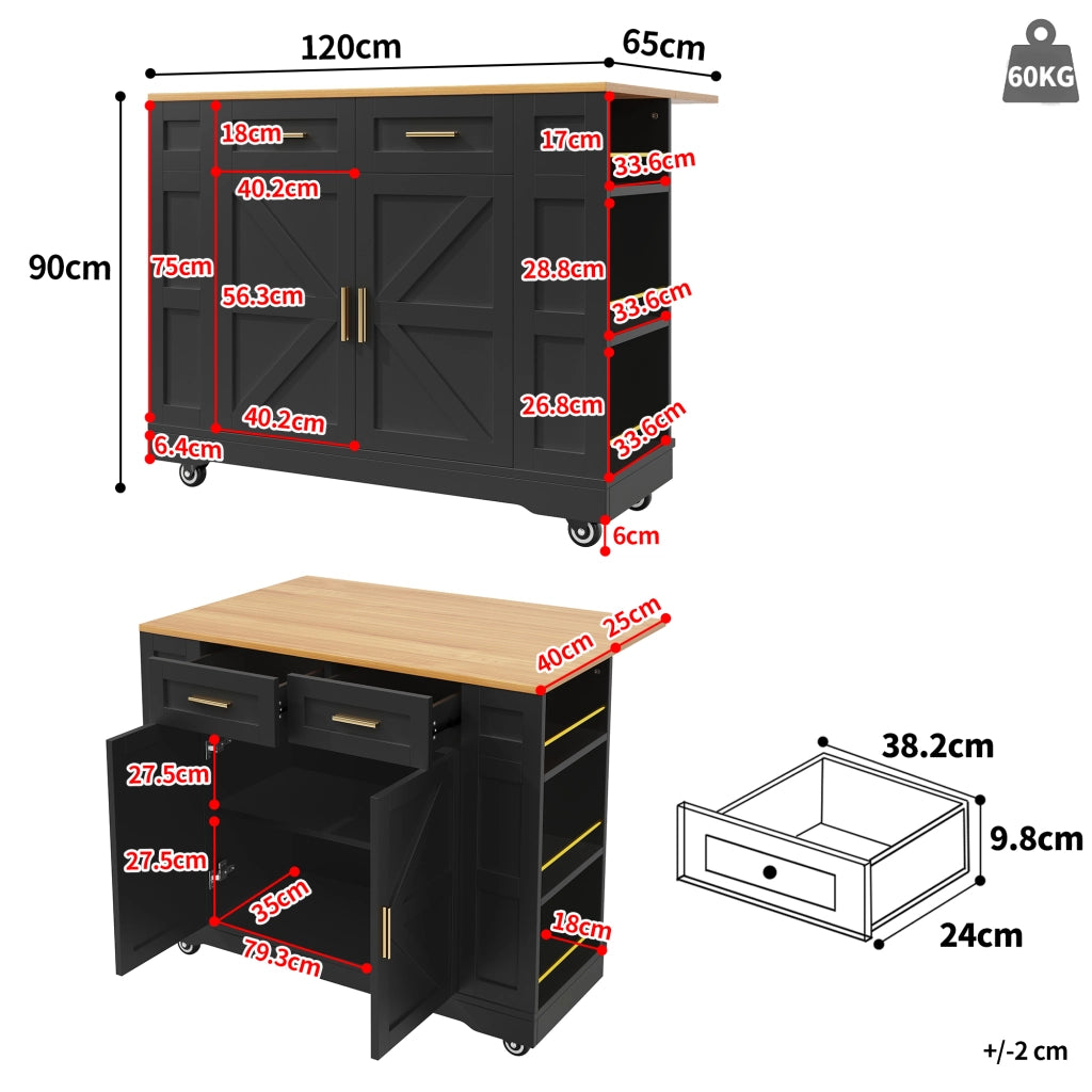 Tavolo da Pranzo Multifunzione con Contenitore ¨C MINIMAL ¨C Effetto Legno Nero