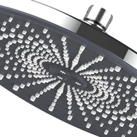 Soffione nero e cromato 1 funzione - Serie Vortex