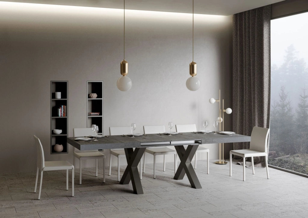 Tavolo Allungabile 160-264x90x77 cm Traffic Cemento