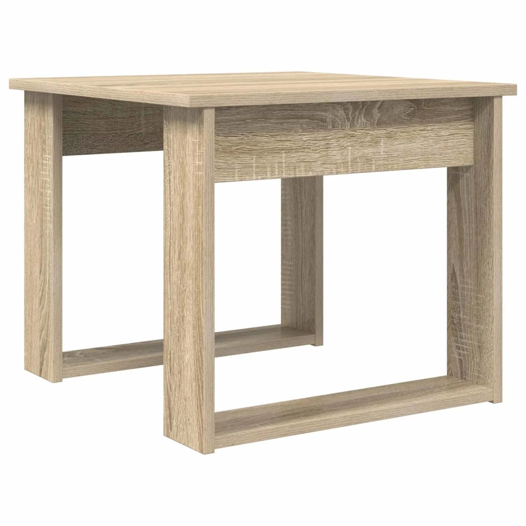 Set di Tavolini da Caffè 2 pcs Rovere Sonoma Legno multistrato 8000126