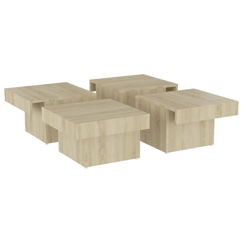 Tavolino da Salotto Rovere Sonoma 90x90x28 cm in Truciolato cod mxl 15509