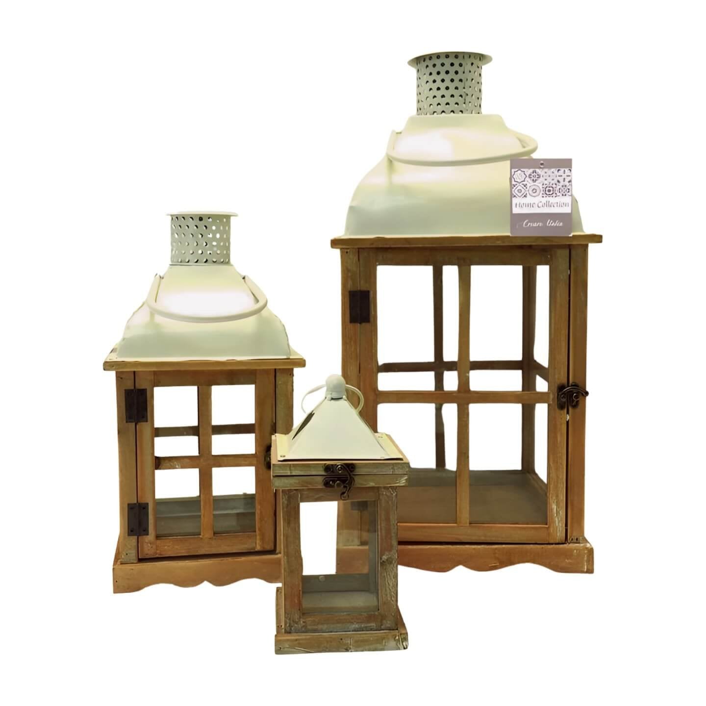 Set di 3 lanterne (2 Pezzi) - LUCA