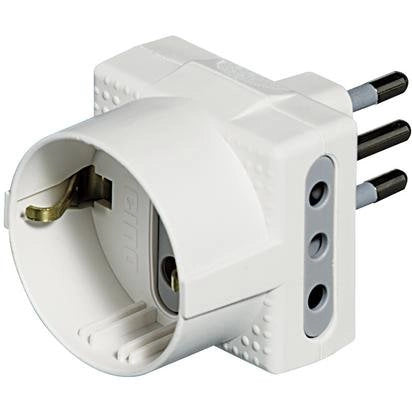 Adattatore Tris bianco 10A
