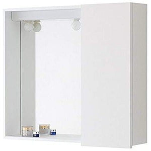 SPECCHIERA 67X16XH60CM CON 1 ANTA BIANCA LUCIDA