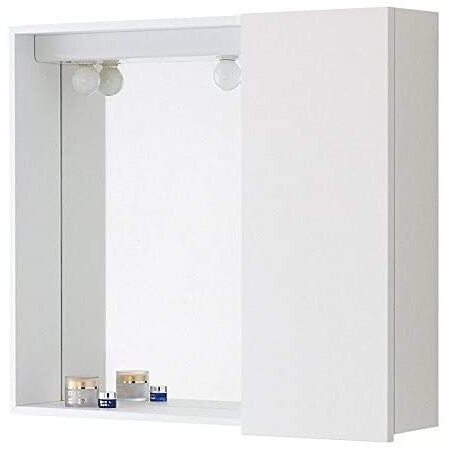 SPECCHIERA 67X16XH60CM CON 1 ANTA BIANCA LUCIDA