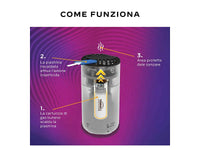 Dispositivo antizanzara portatile Thermacell Mini Halo da esterno fino a 21mq Blu