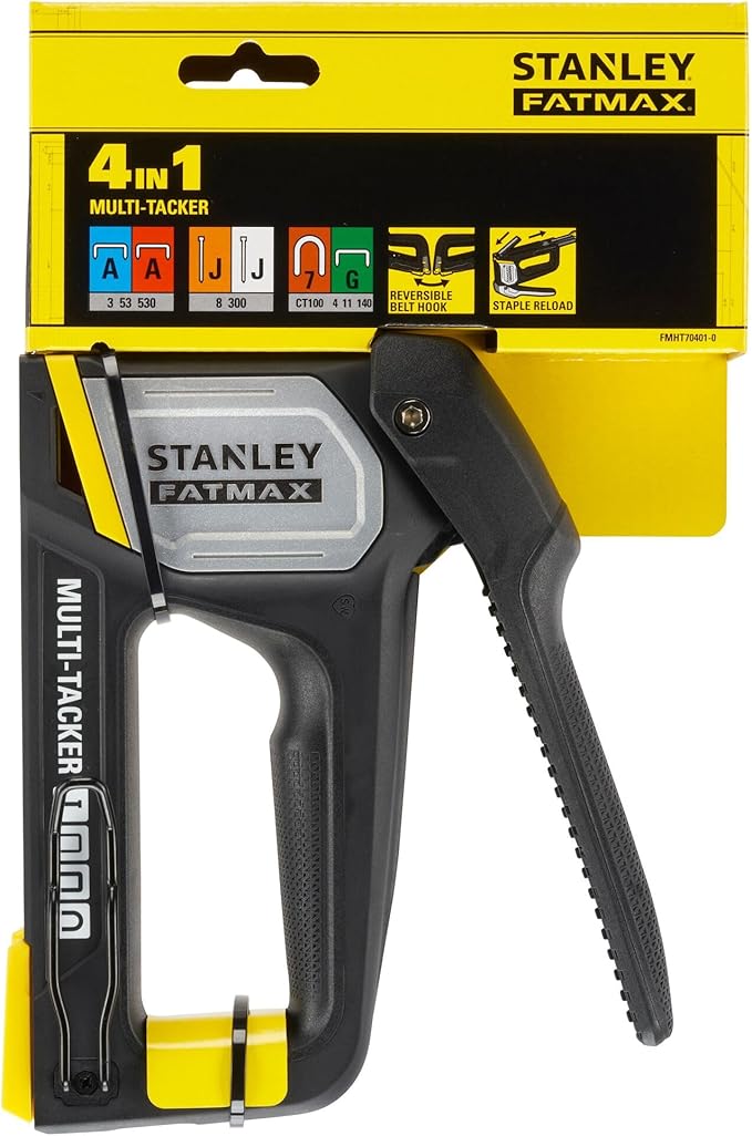 Stanley FATMAX FMHT70401‑0 – Multi‑Tacker 4‑in‑1 Alta/Bassa Potenza, Anti‑Jam