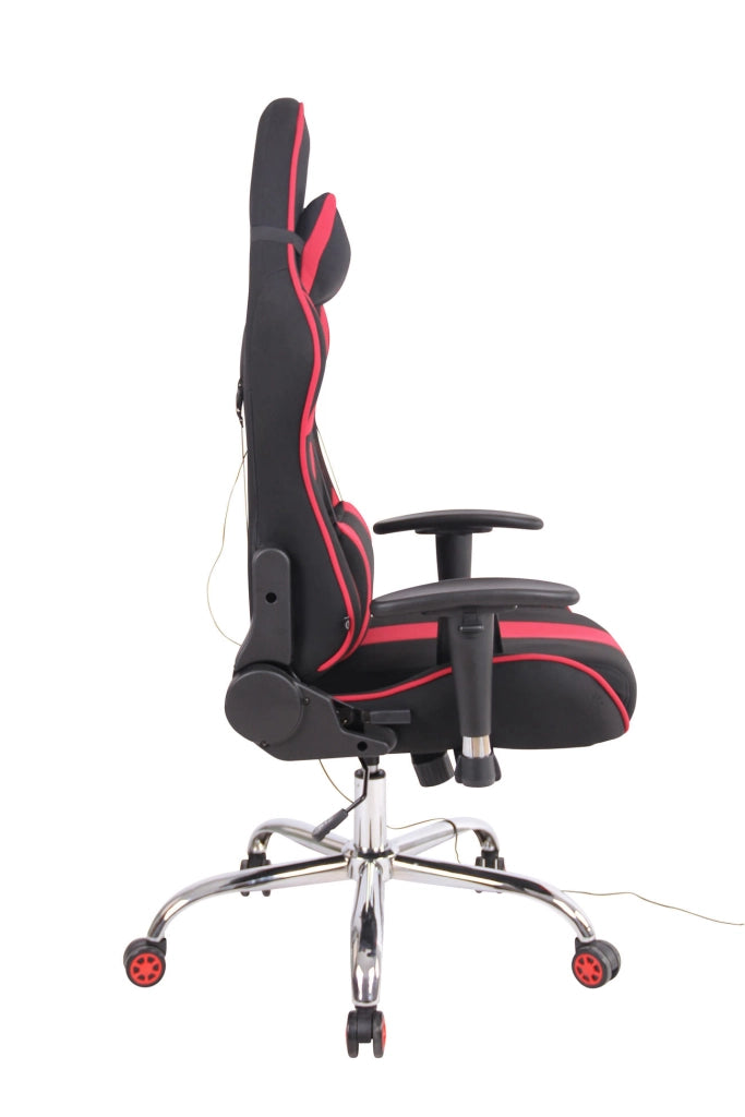 Sedia Ufficio Massaggiante Limit XM In Tessuto nero/rosso