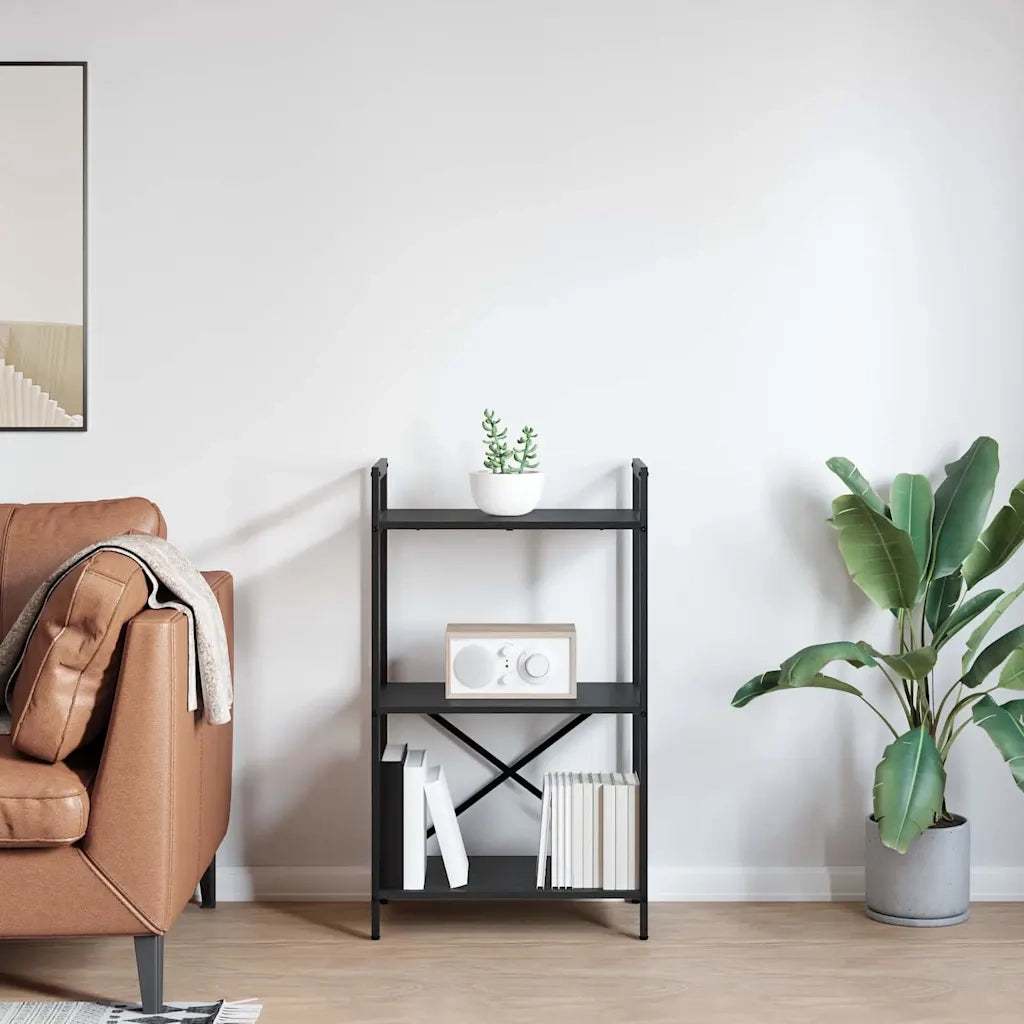 Libreria Rovere Nero 56 x 34 x 96 cm Legno multistrato 883874