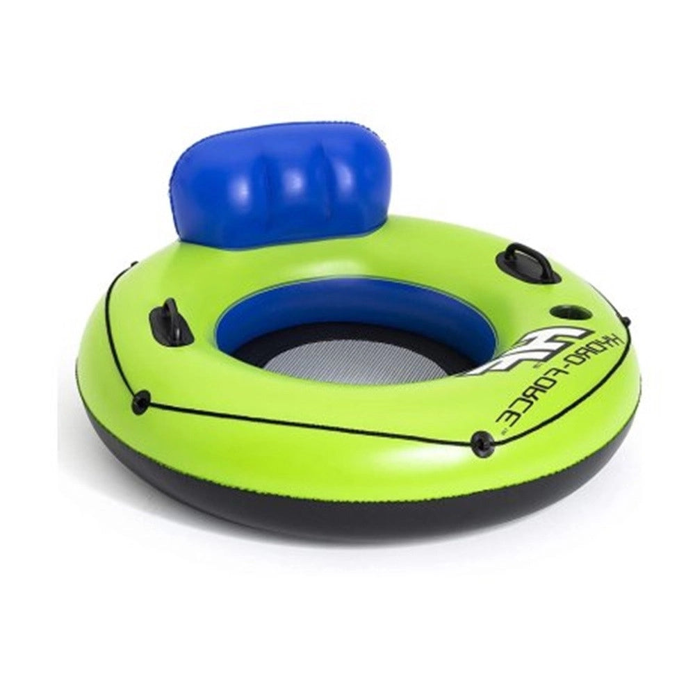 Trade Shop - Salvagente Ciambella Gonfiabile Poltrona Con Maniglie Portabicchieri Corda 43108 -