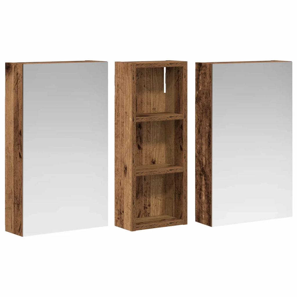Set di Armadi da Bagno con lo scaffale 3 pcs 80 x 10,5 x 50 cm 3403654