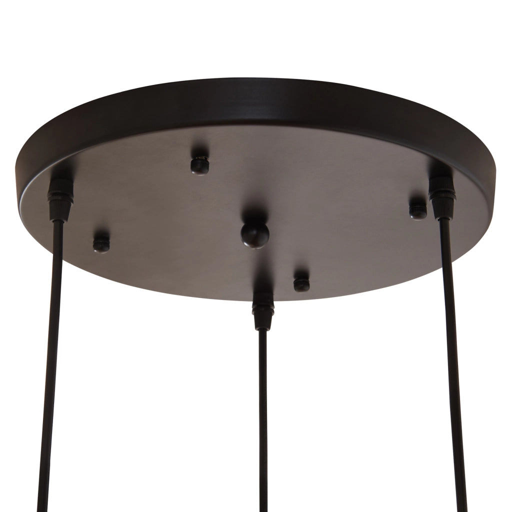 Lampada a Sospensione Lulled in Metallo con 3 Paralumi - Argento / Oro lux.pro